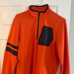 J. Lindeberg Orange and Black Men's  Quarter Zip 
XL